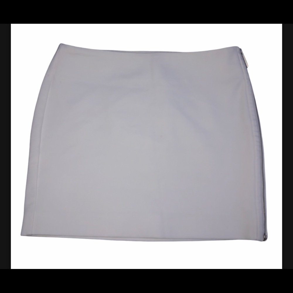 ARMANI EXCHANGE MINI TIGHT ZIP UP SKIRT